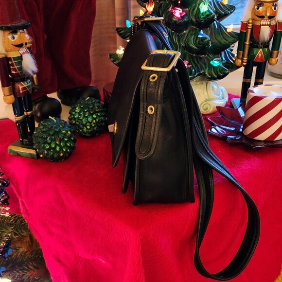 Vtg Coach Blk Rambler's Legacy Bag 9061 | Made in USA | Iconic Heritage Classic - Picture 3 of 15